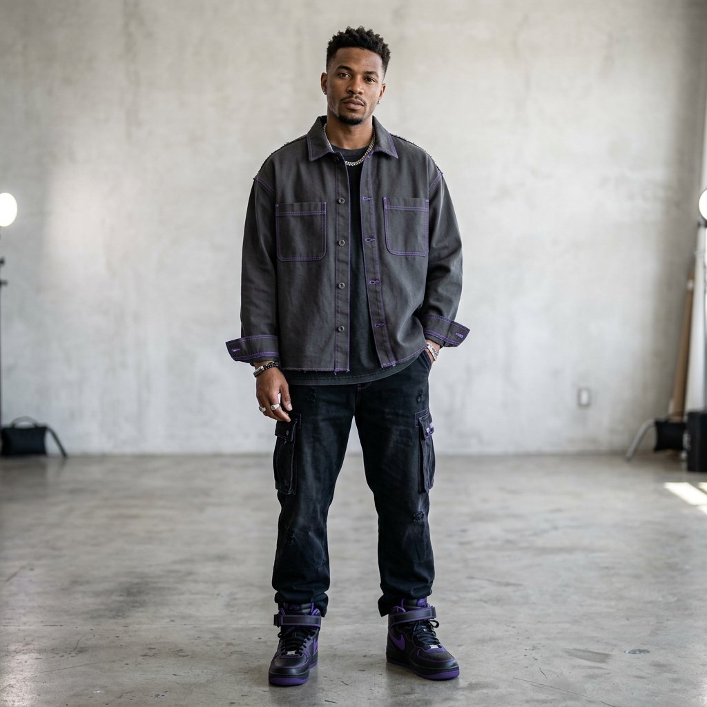 Canvas Utility Button Overshirt